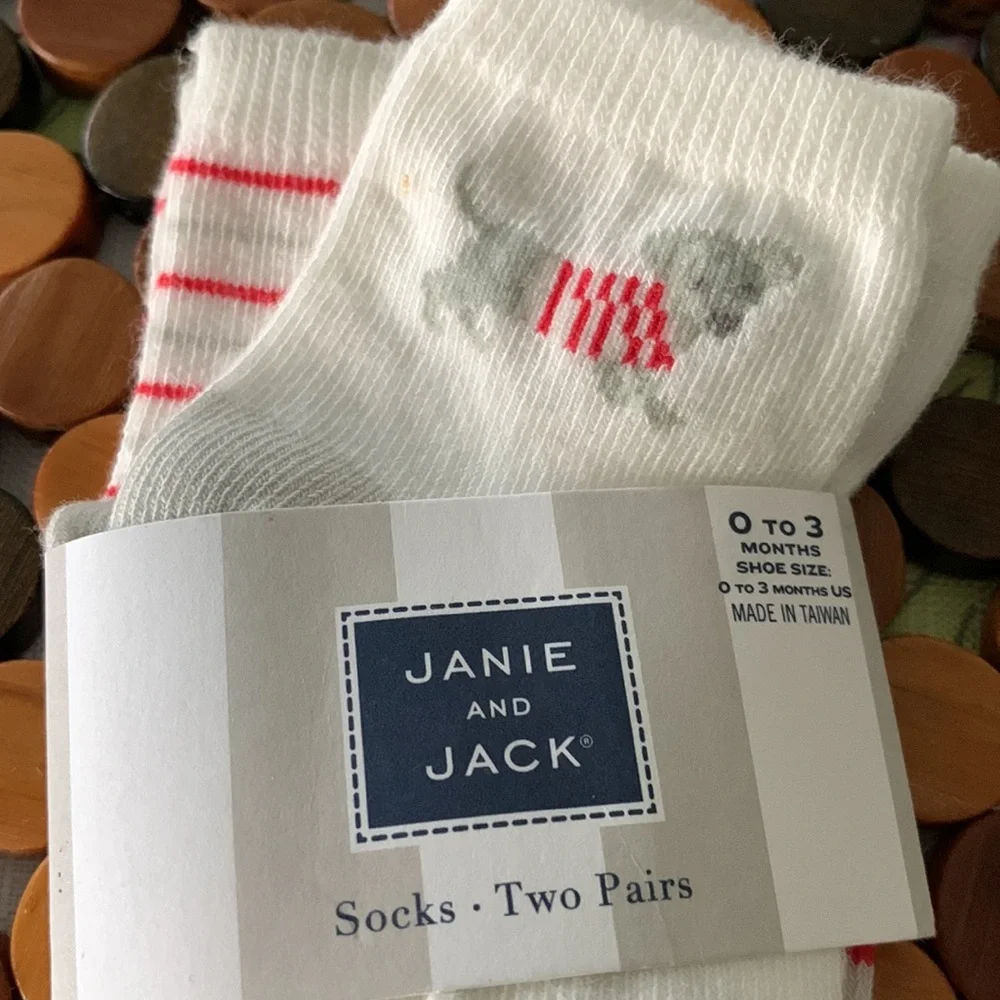 Janie and Jack Baby Boy Bundle 5 Pairs of Socks